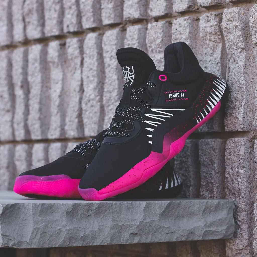 adidas sweatshirt womens amazon shoes sale Man D.O.N. Donovan Mitchell Issue 1 Black Pink Men EF2401 MuslimShops Adidas Basketball x Marvel Symbiote Spider