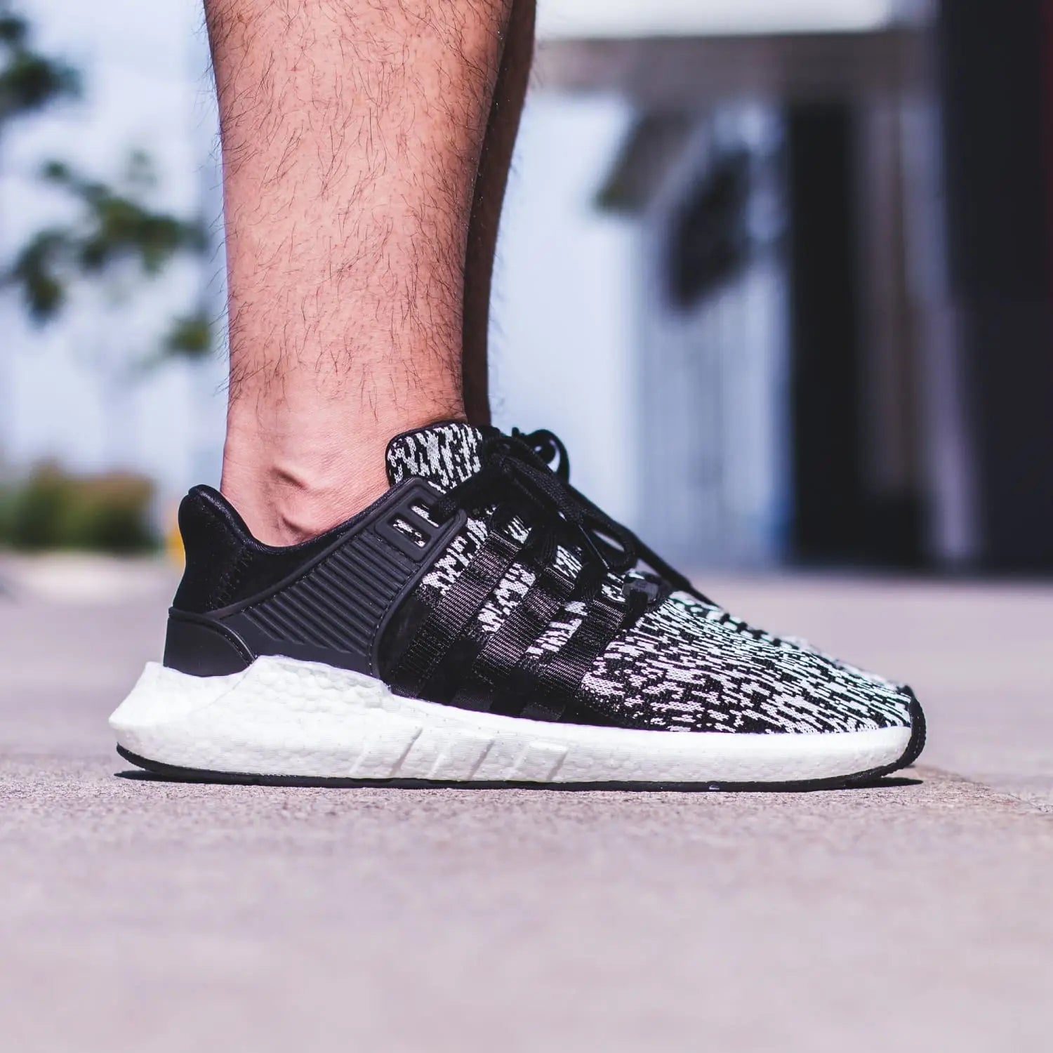 Adidas Originals EQT Equipment Support 93 17 Glitch Camo in Black White BZ0584 Solestop