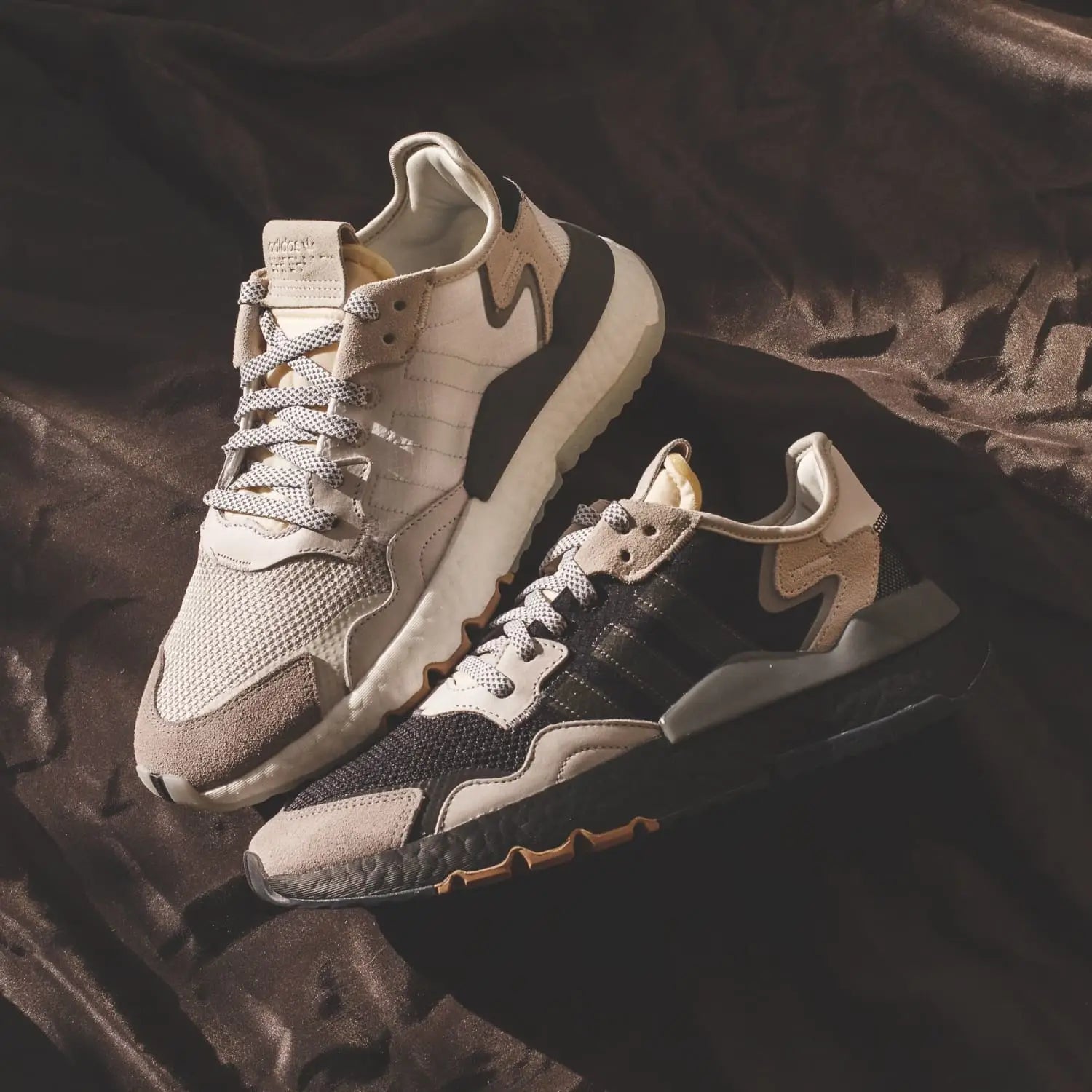 adidas Originals Nite Jogger BOOST in Carbon Core Black Cloud White BD7933 CG5950 Solestop