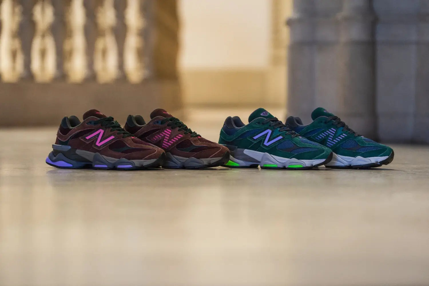 Green and sales purple new balance