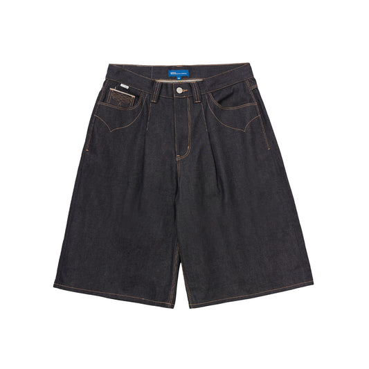 SCRT Selvedge Wide Shorts Indigo