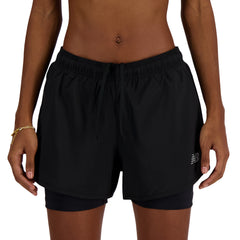 New Balance Women Sport Essential 2-in-1 Short 3" Black