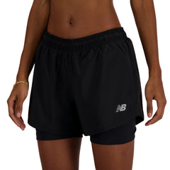 New Balance Women Sport Essential 2-in-1 Short 3" Black