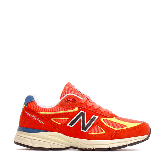 New Balance Made in USA 990v4 Urgent Red Maize U99076B