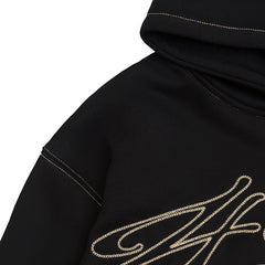 4YE Signature Zip Hoodie - Black/Gold