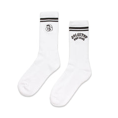 Solestop Run Club Logo Sock White