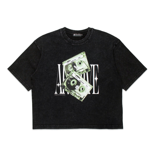 Solestop Archive Washed Boxy Tee Black