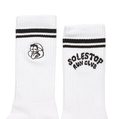 Solestop Run Club Logo Sock White