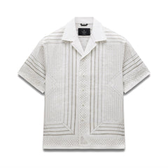 Reigning Champ Linen Arena Relaxed Camp Shirt White Concrete