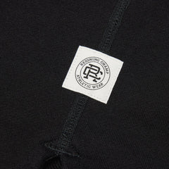Reigning Champ Midweight Terry Monogram Standard Rugby Sweatshirt Black White