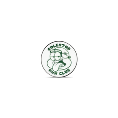 Solestop Run Club Metal Pin White Green
