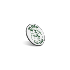Solestop Run Club Metal Pin White Green