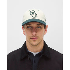 Reigning Champ Colour Block Highlander Strapback Cap Petrol Ivory
