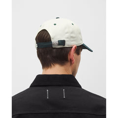 Reigning Champ Colour Block Highlander Strapback Cap Petrol Ivory