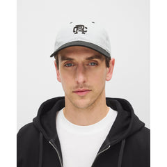 Reigning Champ Colour Block Monogram Strapback Cap Concrete Black