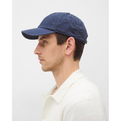 Reigning Champ Cotton Chino Low Pro Monogram Strapback Cap Washed Navy