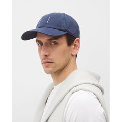 Reigning Champ Cotton Chino Low Pro Strapback Cap Washed Navy