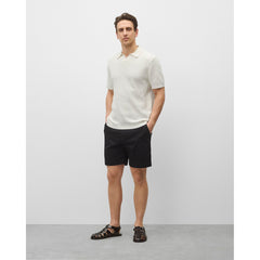 Reigning Champ Cotton Linen Victor Polo Ivory