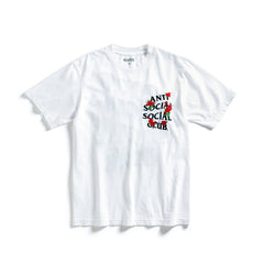 Anti Social Social Club Embroidered Rose Kkotch Tee White