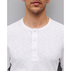 Reigning Champ 1x1 Slub Slim Henley White