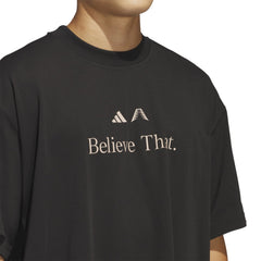 Adidas Ant Believe Tee Anthony Edwards Black Taupe JW4292 - T-SHIRTS - Canada
