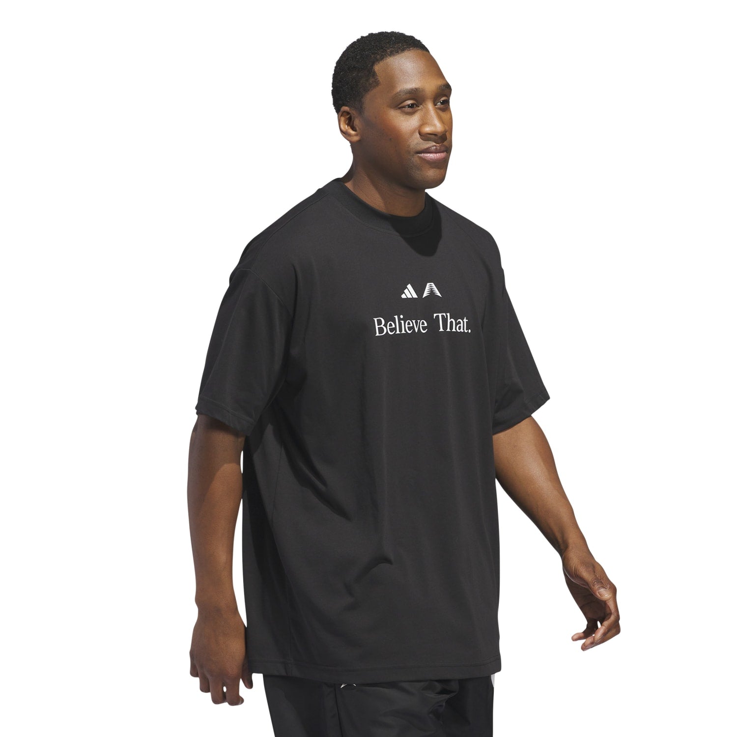 Adidas Men Anthony Edwards Believe T-Shirt Black JM7951 - T-SHIRTS - Canada