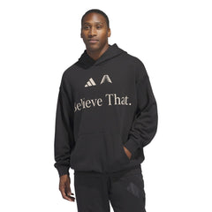 Adidas Men Anthony Edwards Believe That Hoodie Black JW4293 - SWEATERS - Canada