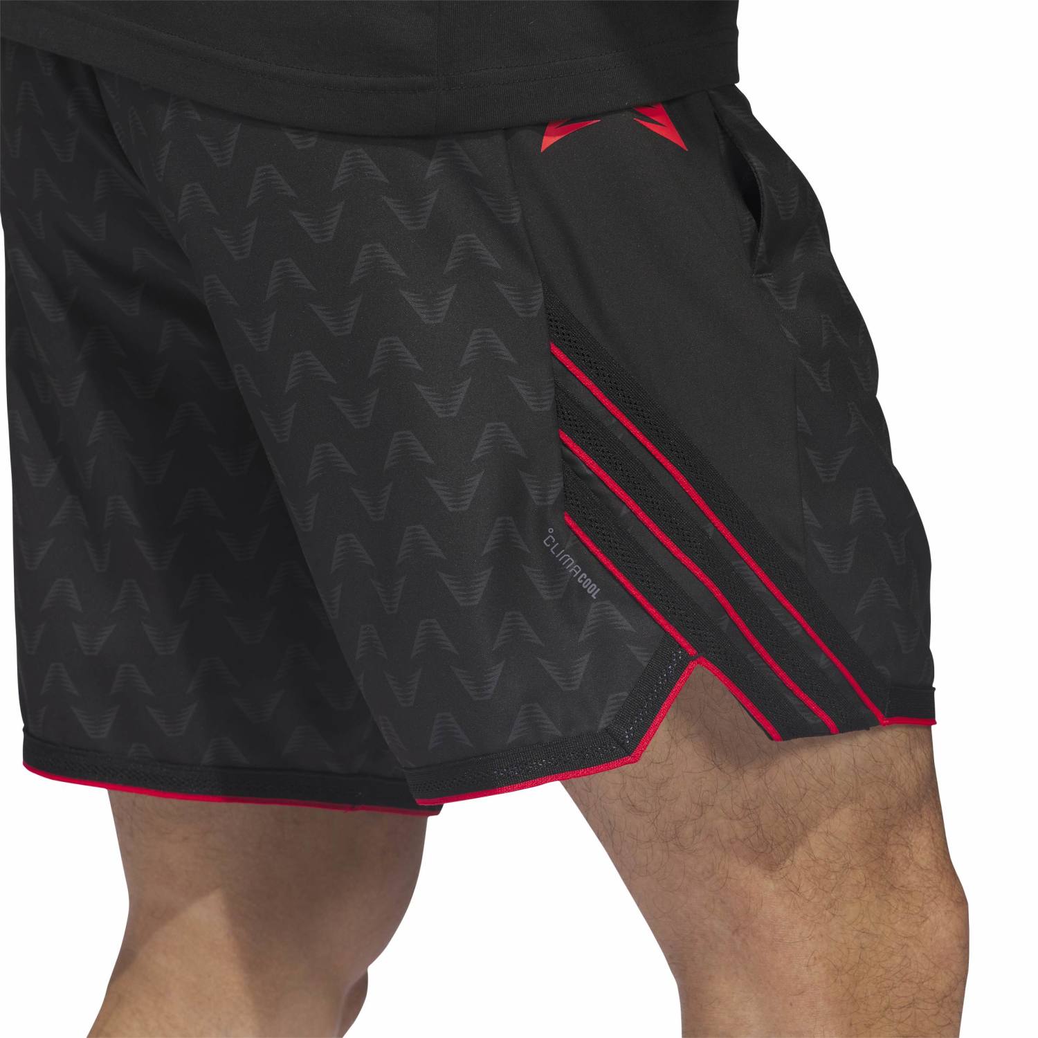 Adidas Men Anthony Edwards Crazy Lite AOP Shorts Black - SHORTS - Canada
