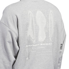 Adidas Men Anthony Edwards Graphic Fleece Pullover Grey JY3974 - SWEATERS - Canada
