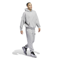 Adidas Men Anthony Edwards Graphic Fleece Pullover Grey JY3974 - SWEATERS - Canada