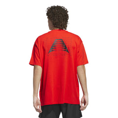 Adidas Men Anthony Edwards Graphics Tee Red JD6155 - T-SHIRTS - Canada