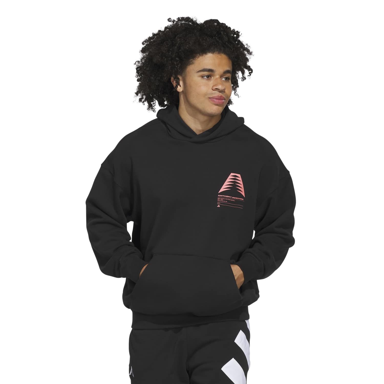 Adidas Men Anthony Edwards Schematic Hoodie Black - SWEATERS - Canada