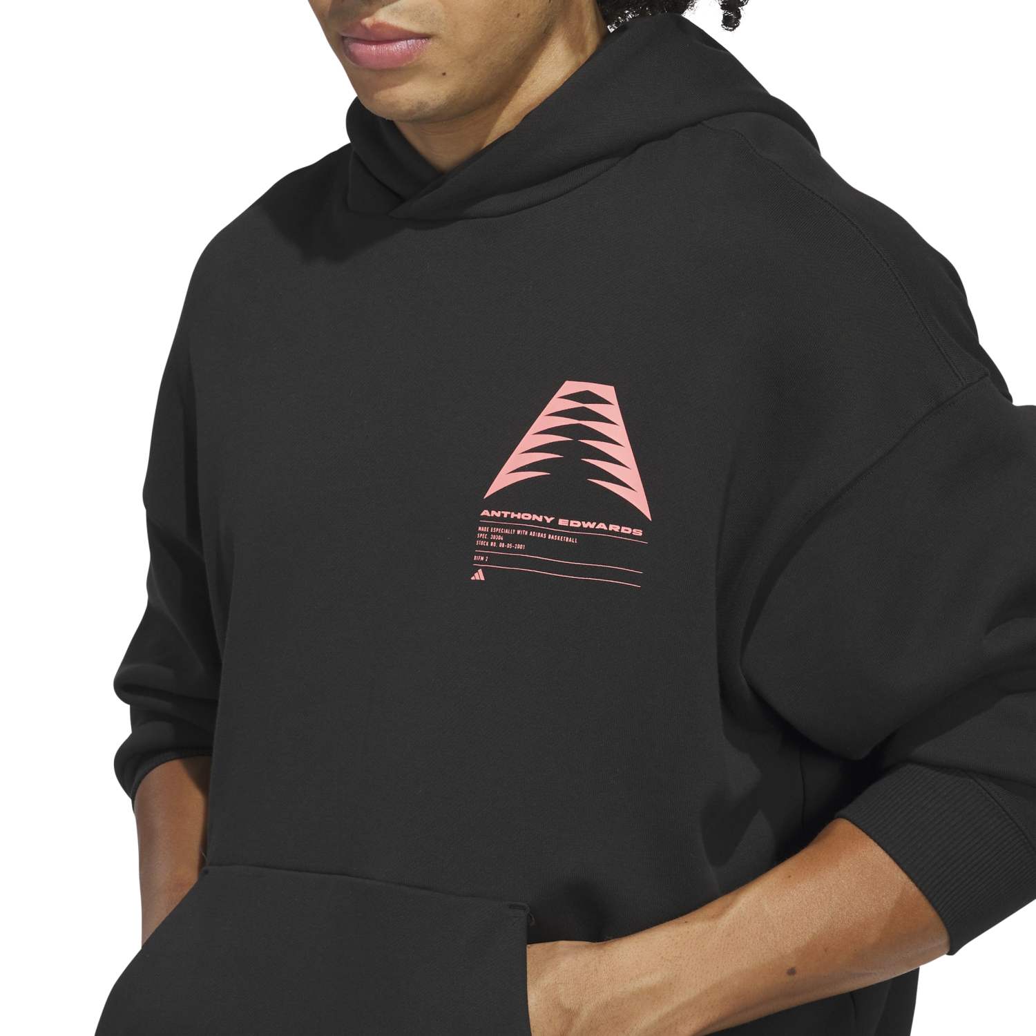 Adidas Men Anthony Edwards Schematic Hoodie Black - SWEATERS - Canada