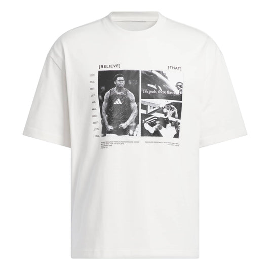 Adidas Men Anthony Edwards Tee White - T-SHIRTS - Canada