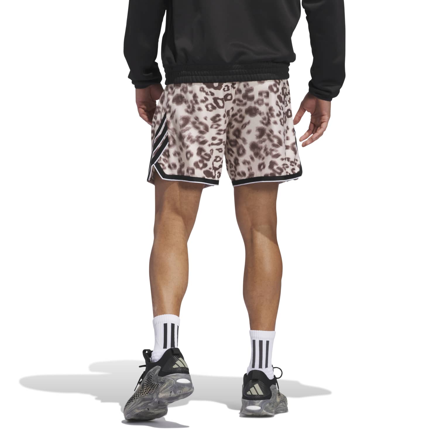 Adidas Men Crazy Lite Allover Print Shorts Beige - SHORTS - Canada