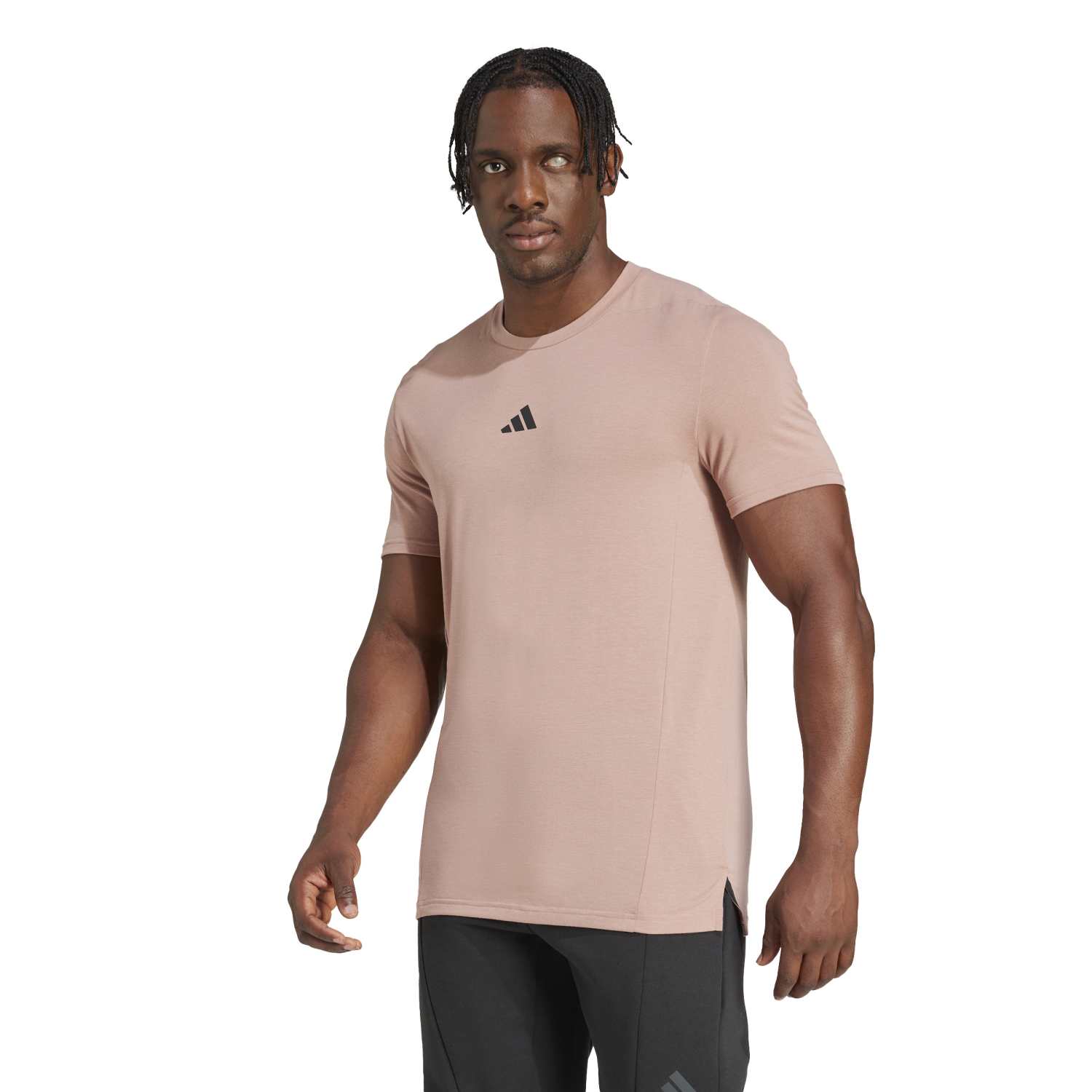 Adidas Men Designed for Training Workout Tee Pink - T-SHIRTS - Canada