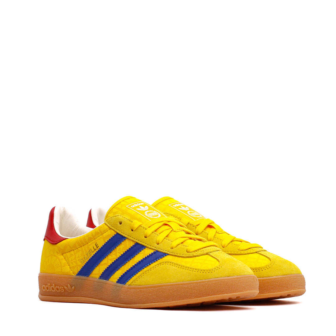 Adidas Men Gazelle Indoor Bold Gold Powder Blue IH9648 - FOOTWEAR - Canada