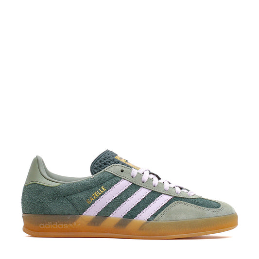 Adidas Men Gazelle Indoor Mineral Green Silver JI0323 - FOOTWEAR - Canada