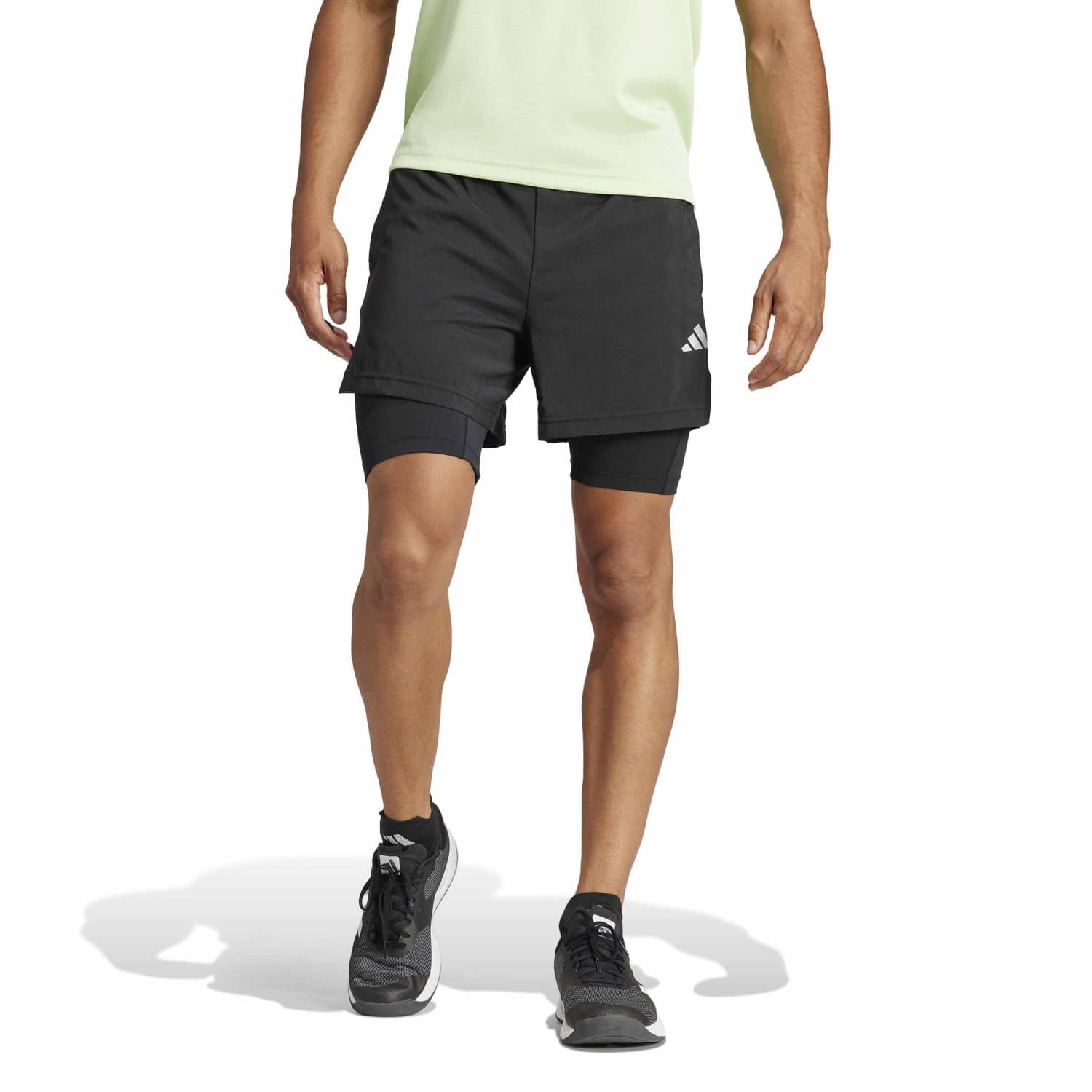 Adidas Men Gym Training 2-in-1 Shorts Black - SHORTS - Canada