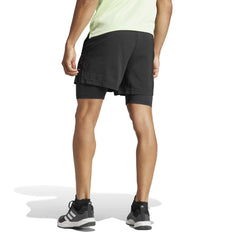 Adidas Men Gym Training 2-in-1 Shorts Black - SHORTS - Canada