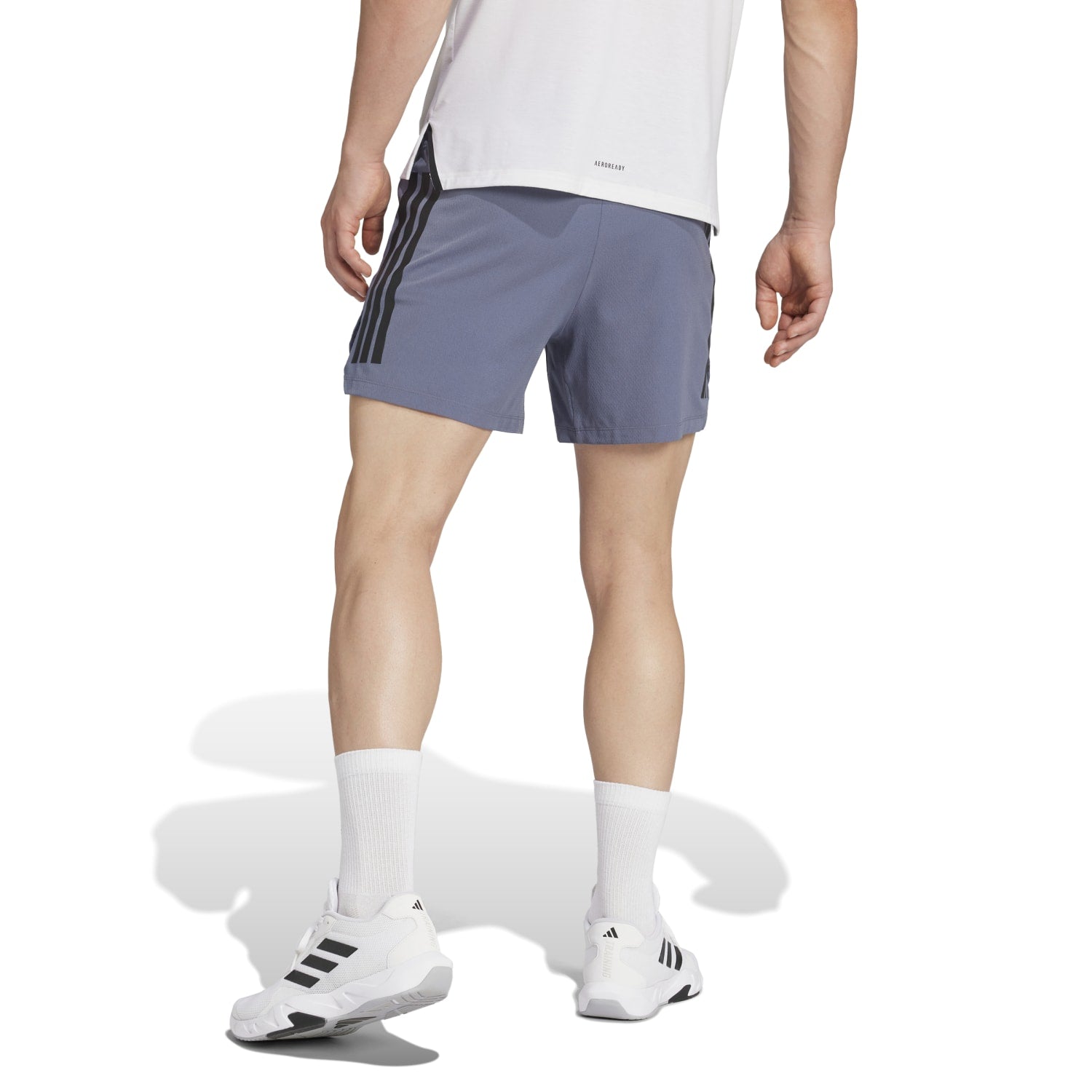 Adidas Men Power 3-Stripes Shorts Grey - SHORTS - Canada