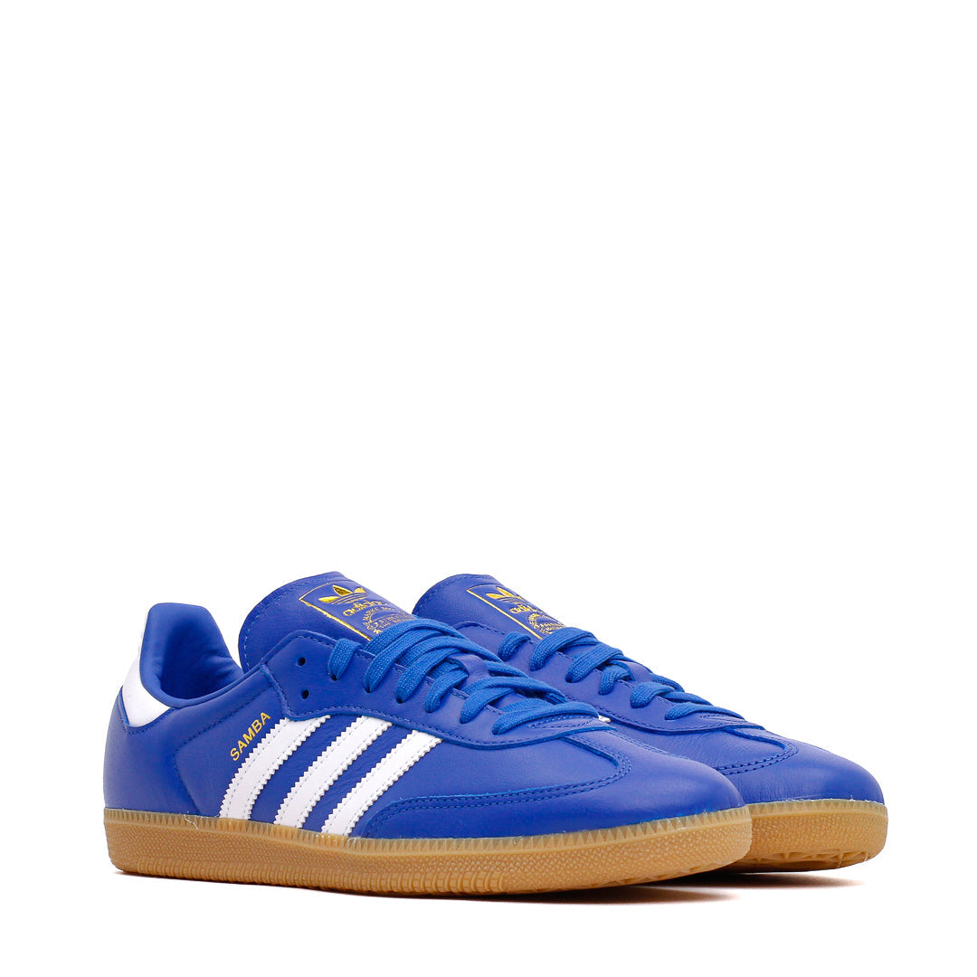 Adidas Men Samba OG Blue Cloud White Gum JR0882 - FOOTWEAR - Canada