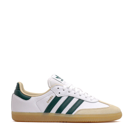 Adidas Men Samba OG Cloud White Collegiate Green Gum JS3831 - FOOTWEAR - Canada