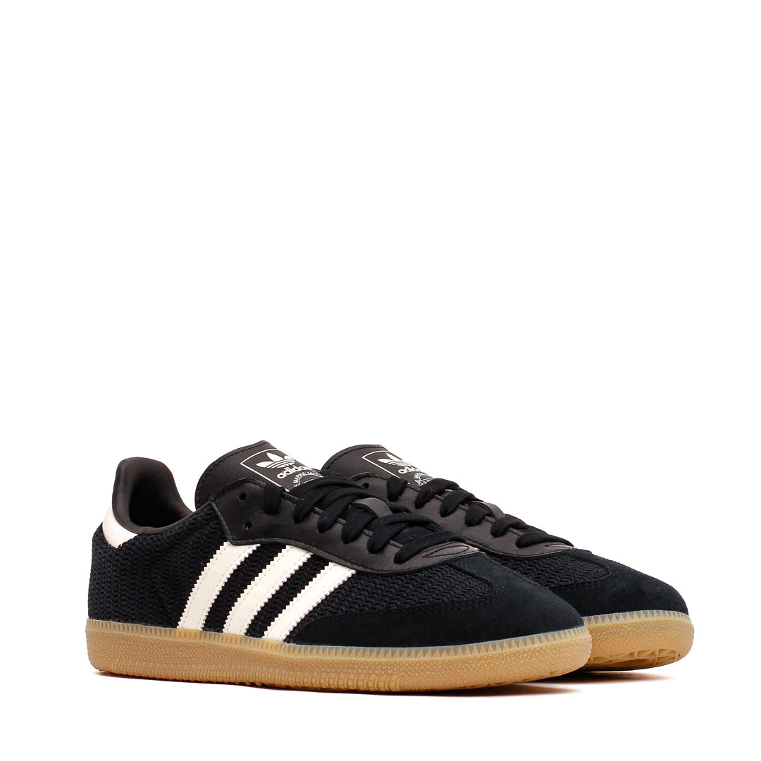 Adidas Men Samba OG Knitted Mesh Black White Gum JQ5141 - FOOTWEAR - Canada