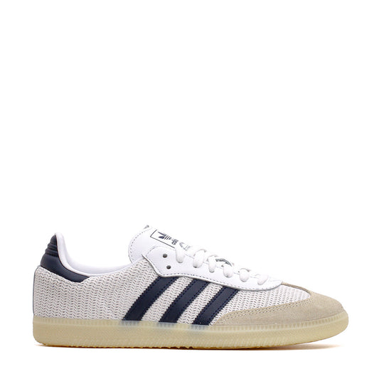 Adidas Men Samba OG Knitted Mesh White Navy JH5633 - FOOTWEAR - Canada