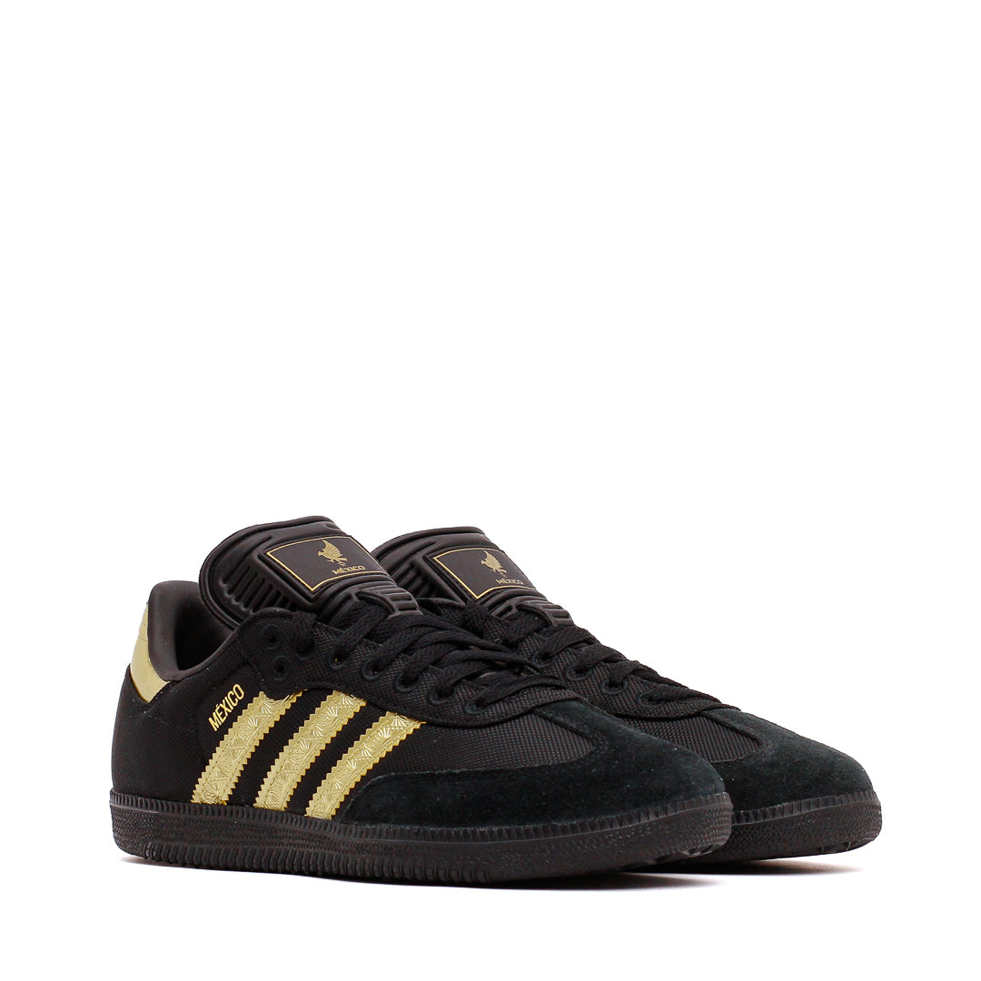 Adidas Men Samba OG Mexico Black Gold Metallic JH5656 - FOOTWEAR - Canada