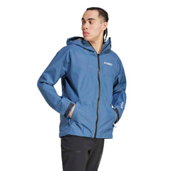 Adidas Men Terrex XPERIOR GORE-TEX Paclite Rain Jacket Blue - OUTERWEAR - Canada