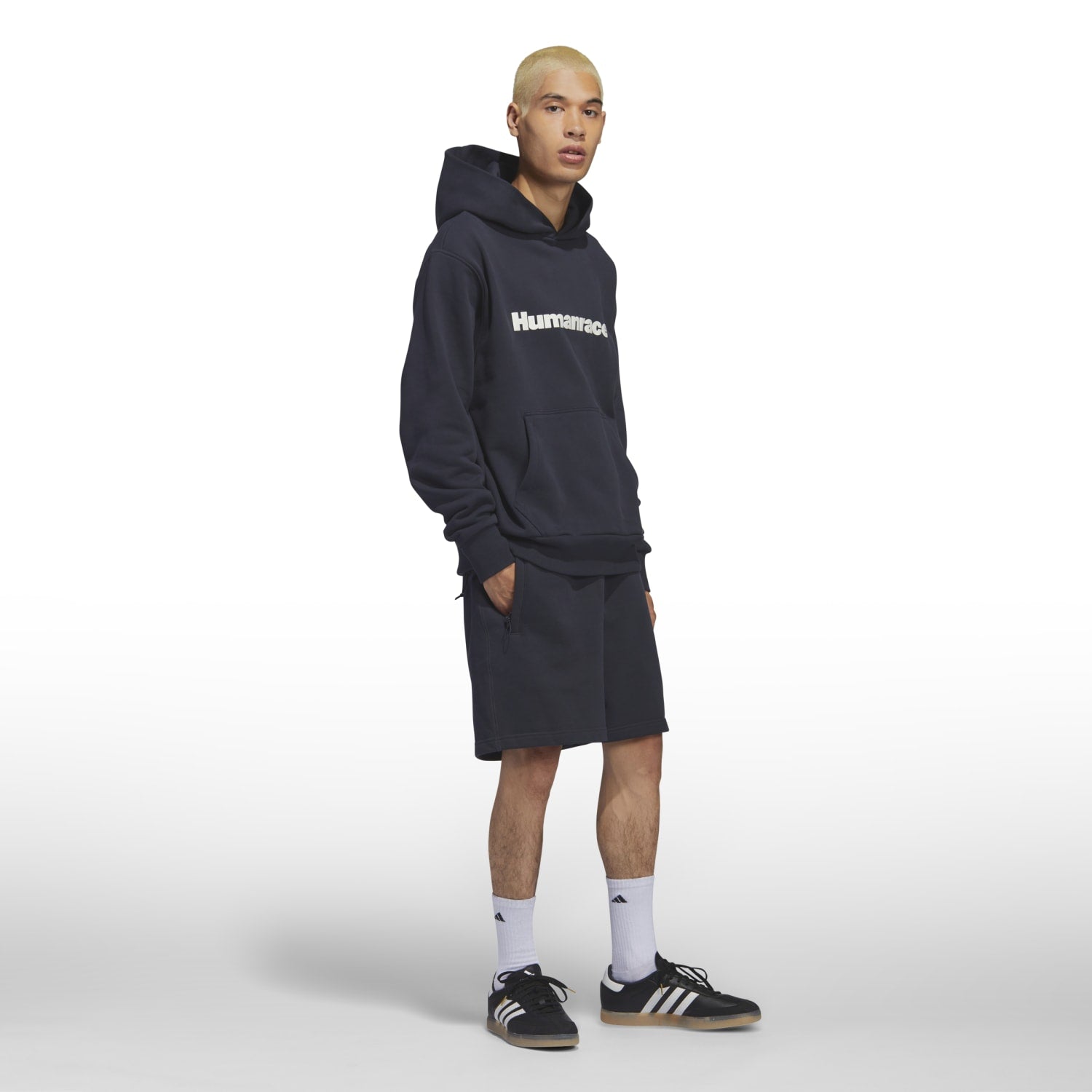Adidas Originals Unisex PW Pharrell Williams Humanrace Basics Short Night Grey HS4824 - SHORTS - Canada