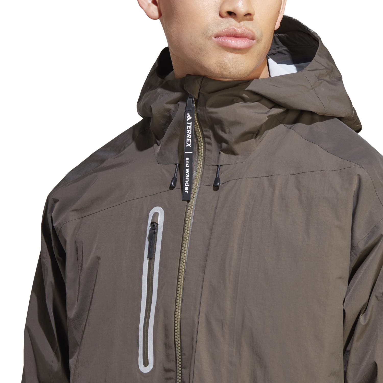 Adidas Outdoor Men XPL AWD Rain Jacket Shadow Olive HR7147 - OUTERWEAR - Canada