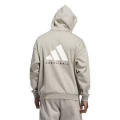 Adidas Unisex Basketball Fleece Hoodie Putty Beige JC7846 - SWEATERS - Canada